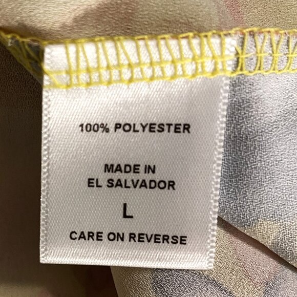 NWT Size Large Women's Off Shoulder Yellow Floral Top by Sweet Pea for NY & Co. - Picture 4 of 8